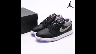 Air Jordan 1 Low SE GS Houndstooth DH0570015 [upl. by Anoirb]