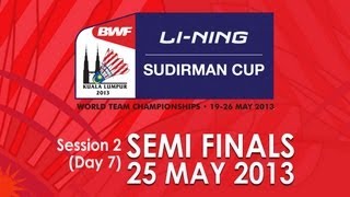 SF  MS  Chen Long vs Jan O Jorgensen  2013 Sudirman Cup [upl. by Nosecyrb]