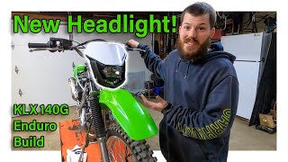 Tusk Enduro Kit and Polisport Headlight Install  KLX 140G Build Series Part 2  JB ADV [upl. by Padgett824]