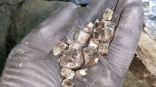 Huge Pyrite Crystal Discovery Deep Underground [upl. by Notnirb]