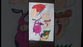 Coragem o cão covarde Muriel  Eustácio resmungão e Hisoka animação desenho cartoons shorts [upl. by Irahcaz]