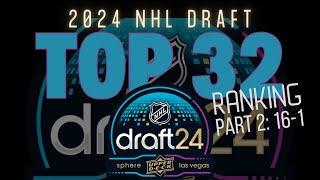 2024 NHL Draft Top 32 Prospects Part 2 [upl. by Elkraps]