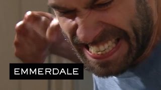 Emmerdale  Andy Beats Robert Up For Killing Katie [upl. by Dumond]