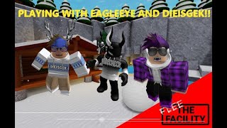 PLAYING WITH EAGLE EYE AND MRDIE NOT CLICKBAIT  Flee the Facility Funny Moments 10 [upl. by Buna779]