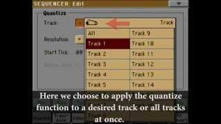 Korg PA3x TutorialSequencer Mode  Quantize [upl. by Ballou]