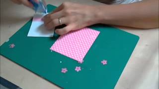 Tutorial Scrap Biglietto battesimo bimbawmv [upl. by Kosey]