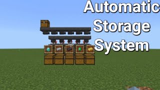 Automatic Storage System in Minecraft [upl. by Puett202]