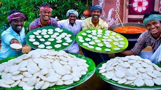 1000 IDLI with MUTTON KULAMBU  Best Combination Village Recipes  1000 Idlis Cooking in Village [upl. by Amari]