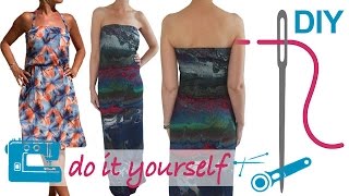 DIY Kleid nähen für Anfänger – Jerseykleid Maxikleid Chiffonkleid – Zierstoff Schnittmuster „Myra“ [upl. by Ynnep]