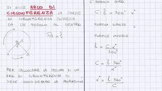 Come svolgere problemi relativi allarco di circonferenza [upl. by Nerak226]