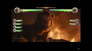 Simba vs Scar battle with healthbars [upl. by Mines]