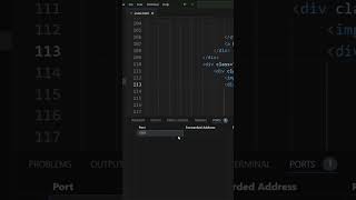 Port Forwarding in VS Code ytshorts [upl. by Rabma]