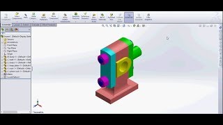 Solidworks cross head assembly design tutorial [upl. by Wehtta]