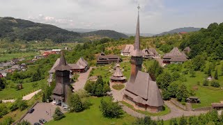 Beautiful Barsana Monastery from Maramures  Romania  4K [upl. by Alcine428]