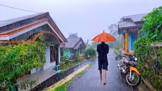 SUPER HEAVY RAIN AND WINDS DOESN’T STOP IN MY VILLAGE  RELAXING RAIN SOUNDS FOR SLEEPING [upl. by Esilegna458]