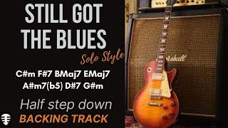 Still Got The Blues half step down backing track [upl. by Rickie]