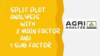 Split plot analysis with two main plot and one sub plot [upl. by Sessler]