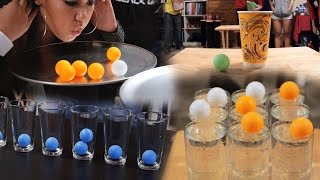 6 Creative Party Games With Ping Pong Balls Minute to Win ItPART 1 [upl. by Squier]