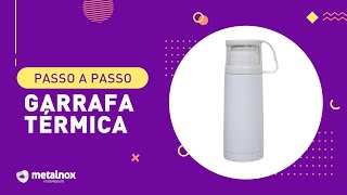 Passo a passo Garrafa Térmica Para Sublimação da Metalnox Personalizáveis 🤩 [upl. by Parshall]