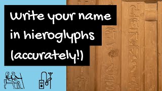 Egyptian hieroglyphic alphabet and how to write your name in hieroglyphs accurately [upl. by Allisan]