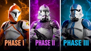 EVERY SINGLE Clone Trooper Armor Phase Explained [upl. by Craner]