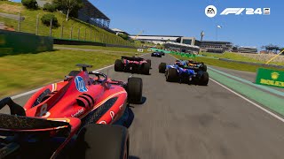 F1Ligan BRAZIL Highlights round 6 F1 24 Lap 23 to the End [upl. by Kenzie752]