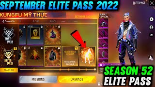 Next Elite Pass In Free Fire  September Elite Pass Free Fire 2022  Season 52 Elite Pass Free Fire [upl. by Dworman]