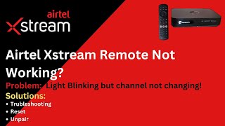 Airtel Xstream Tv  Remote not working  Airtel DTH Remote  Airtel Black Xstream setup box [upl. by Enitsua]