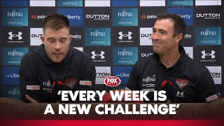 Zach Merrett on playing extra time after a draw  Essendon Press Conference  Fox Footy [upl. by Esilahs370]