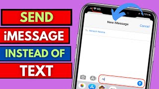 How To Send iMessages instead of Text Messages  ios 17 [upl. by Ajnos]