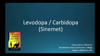 CC How to Pronounce levodopa carbidopa Sinemet Backbuilding Pharmacology [upl. by Nyrrek153]