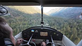 Landing to the west at Stehekin State Airport 6S9 [upl. by Chrotoem]