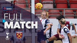 Full Match Tottenham Hotspur v West Ham United  Barclays WSL 202425 [upl. by Antonella]