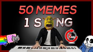 50 MEMES in 1 SONG in 5 minutes [upl. by Jar]