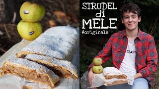 STRUDEL DI MELE  ricetta ORIGINALE del TrentinoAlto Adige SENZA SFOGLIA O FROLLA  Davide Zambelli [upl. by Hodosh]