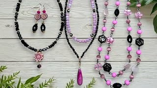 Three Beaded Necklaces For a Layered Look  How to Make [upl. by Atiuqel]