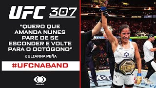 UFC 307 Após a vitória Julianna Peña ignora Kayla Harrison e desafia Amanda Nunes [upl. by Otrebireh]