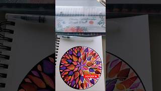 Watercolor Mandala art satisfying painting mandalaart autumn autumncolors fall watercolor [upl. by Ayna]