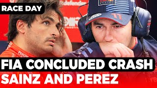 FIA concluded crash Perez and Sainz after hectic Grand Prix  GPFans Race Day [upl. by Eimot956]