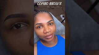 Microblading  combo brows 🔥 beautymaintenance browtattoo ytshorts yt selfcare shortvideo [upl. by Airamat339]