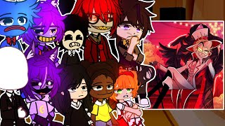 Fandoms react to Hazbin Hotel Lucifer and Charlie 💜Gacha react to TikTok [upl. by Aletta45]