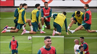 Cristiano Ronaldo First Portugal Training for Euro 2024 🇵🇹🔥 رونالدو در اولین تمرین پرتغال برای یورو [upl. by Artemahs711]