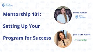 Mentorship 101 Setting Up Your Program for Success [upl. by Grace]