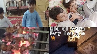 Pakistani vlog 5 Eid ul Azha Day 1st celebration [upl. by Corrinne794]