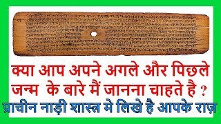 क्या आप अपने पिछले जन्म के बारे मैं जानना चाहते है  नाड़ी शास्त्र से जाने  Nadi Astrology Future [upl. by Soiritos]