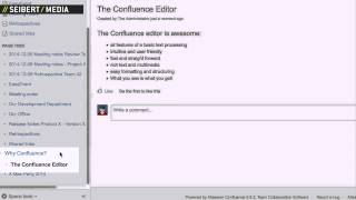 Confluence demo How to create a child page [upl. by Kitchen506]