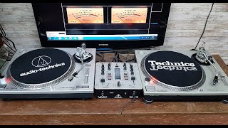 Technics SL1200MKII  AudioTechnica ATLP120 usb características similitudes y diferencias [upl. by Durgy]