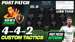 442  442 quotPostPatchquot Meta Custom Tactics  Rank 1 FUT Champs  FC25 Ultimate Team  Ft Vini Jr [upl. by Allerbag]