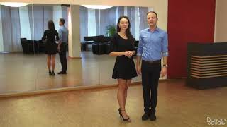 Langsamer Walzer Schritte Linksdrehung  Waltz Basics Dance Tutorial Reverse Turn [upl. by Ynnos293]