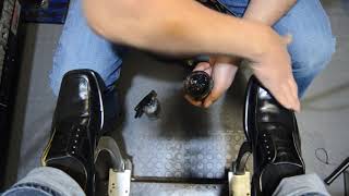 BEST ASMR  Shoe Shine for LOW COST Shoes  zapatos de bajo costo lustrada ASMR [upl. by Neelloc]